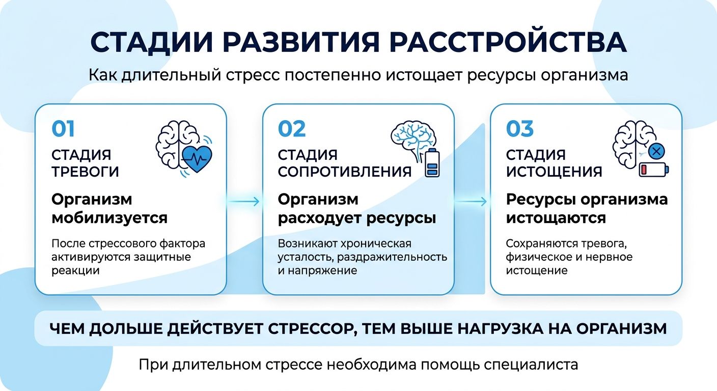 Лечение стресса в Иловайске инфографика